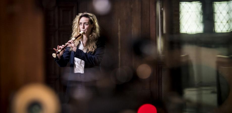 Opnames Frederike Van Lindt in de raadzaal Opnames Frederike Van Lindt in de raadzaal